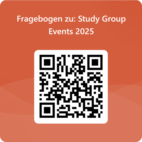 QRCode für Fragebogen zu Study Group Events