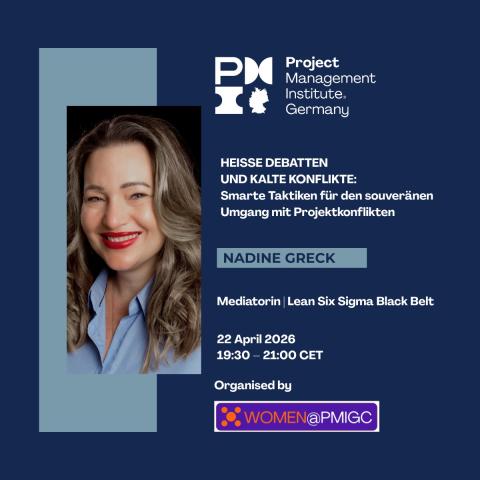 Women@PMIGC: Heiße Debatten und kalte Konflikte - Smarte Taktiken für den souveränen Umgang mit Projekt-Konflikten 